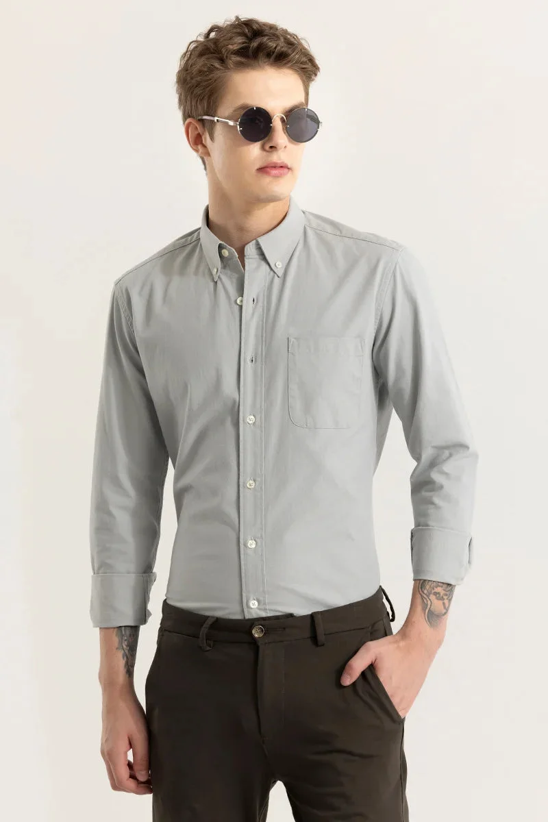 سنيتش Shirtolo Plain Light Grey Shirt